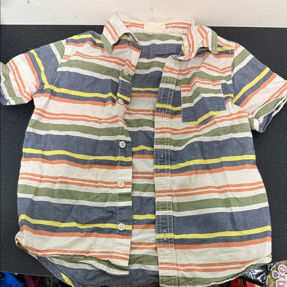 Crazy 8 Button Down Shirt Blue Casual Style - Picture 1 of 2